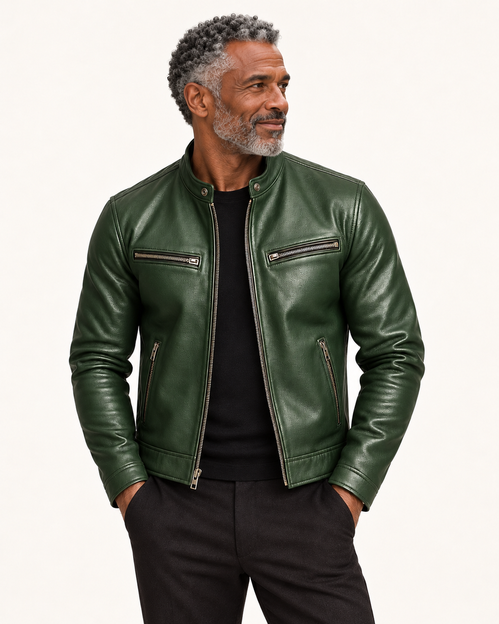 Leonard | Freizeitjacke mit strukturierter Oberfläche