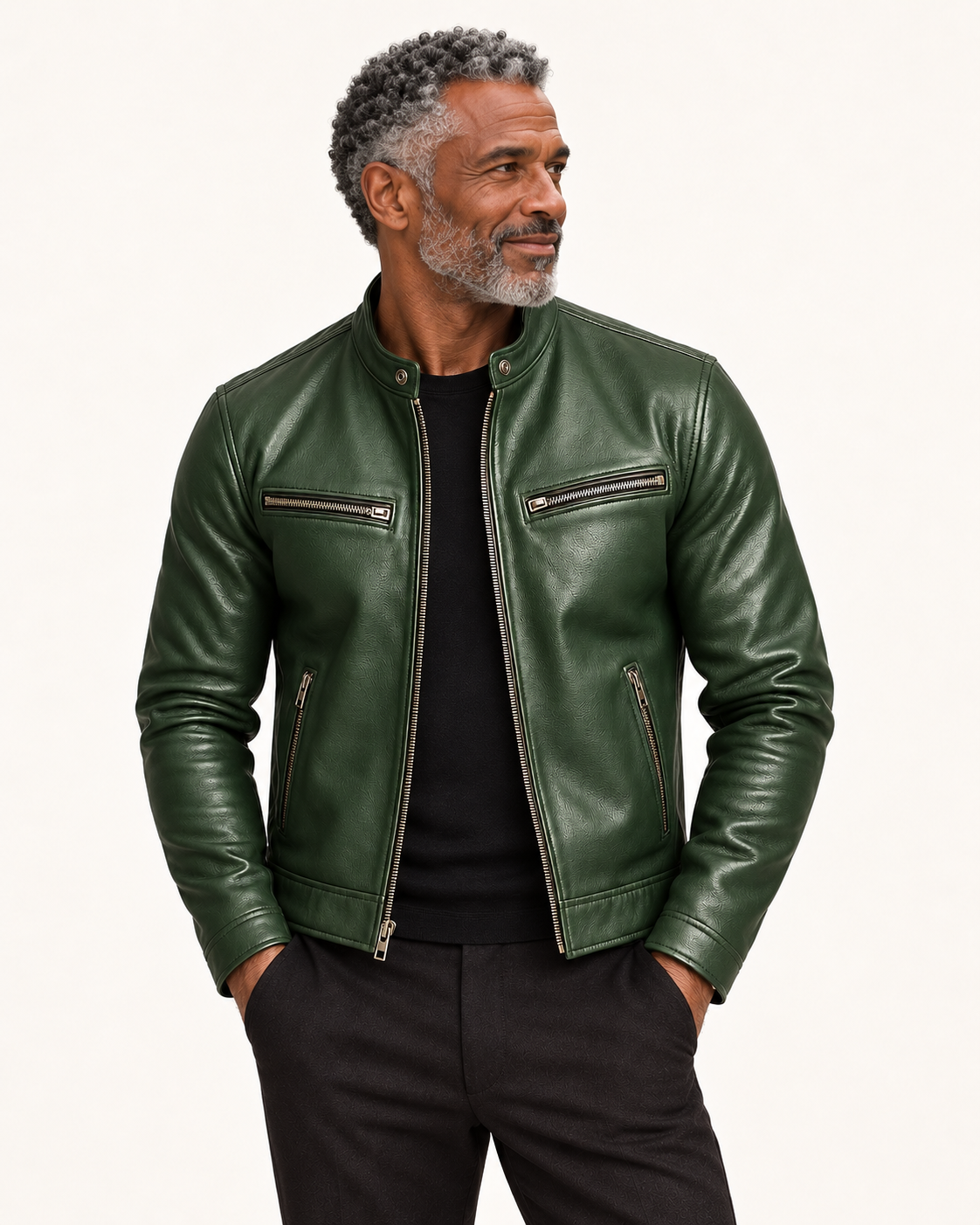 Leonard | Freizeitjacke mit strukturierter Oberfläche
