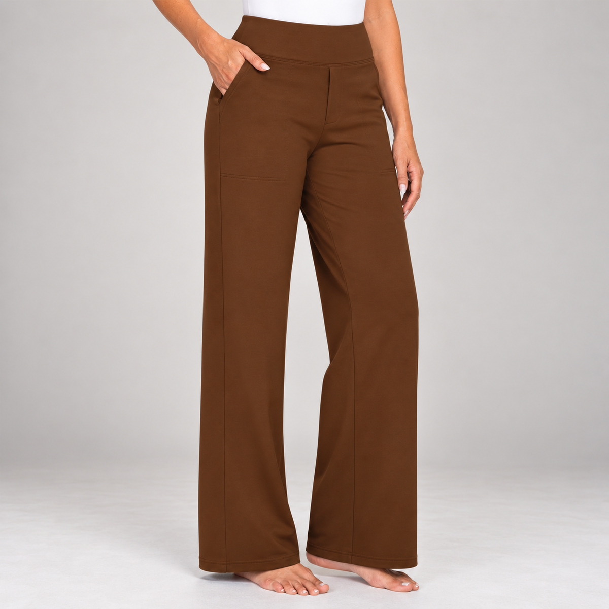 Sanne | Damenhose mit hohem Bund und geradem Bein