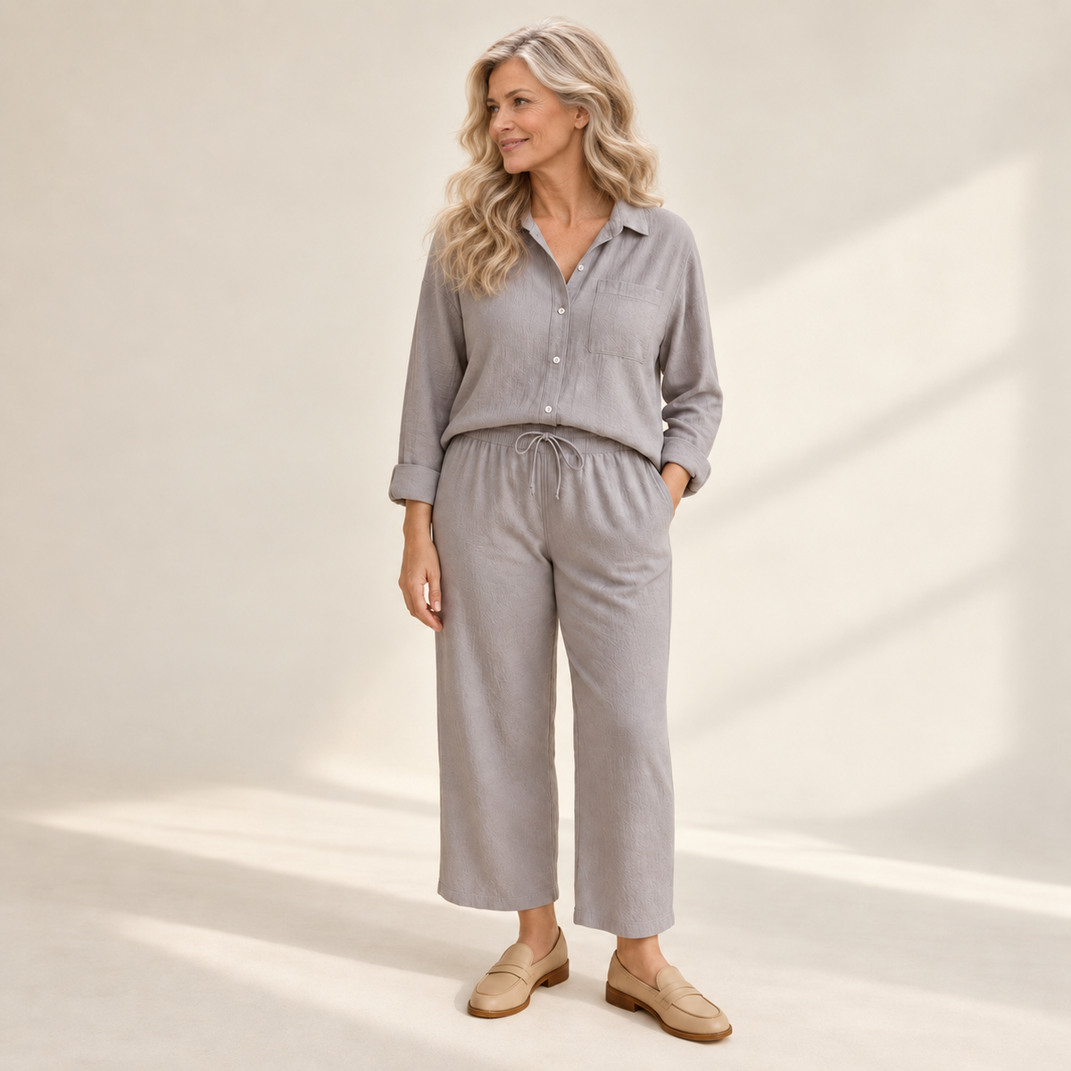 Yvonne | Set aus Bluse und weiter Hose
