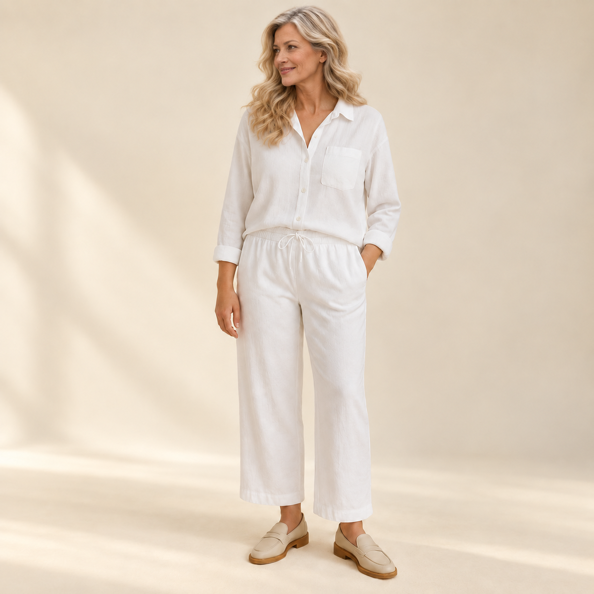 Yvonne | Set aus Bluse und weiter Hose
