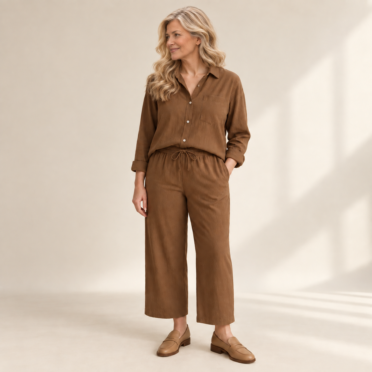 Yvonne | Set aus Bluse und weiter Hose