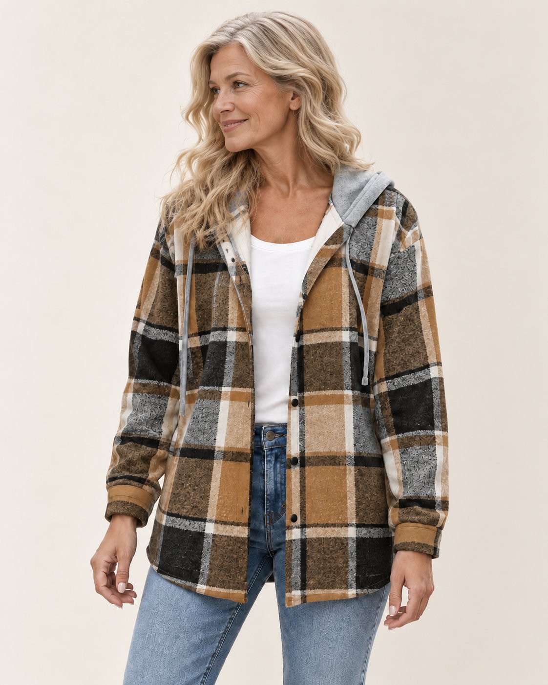 Isabella | Gemusterte Kapuzenjacke