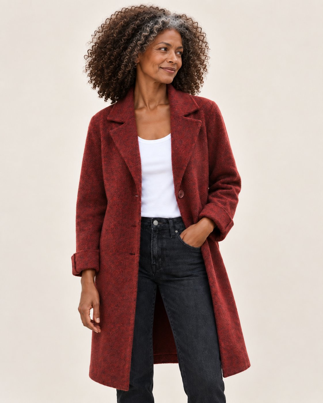 Stella | Jacke mit Reverskragen und Knöpfen