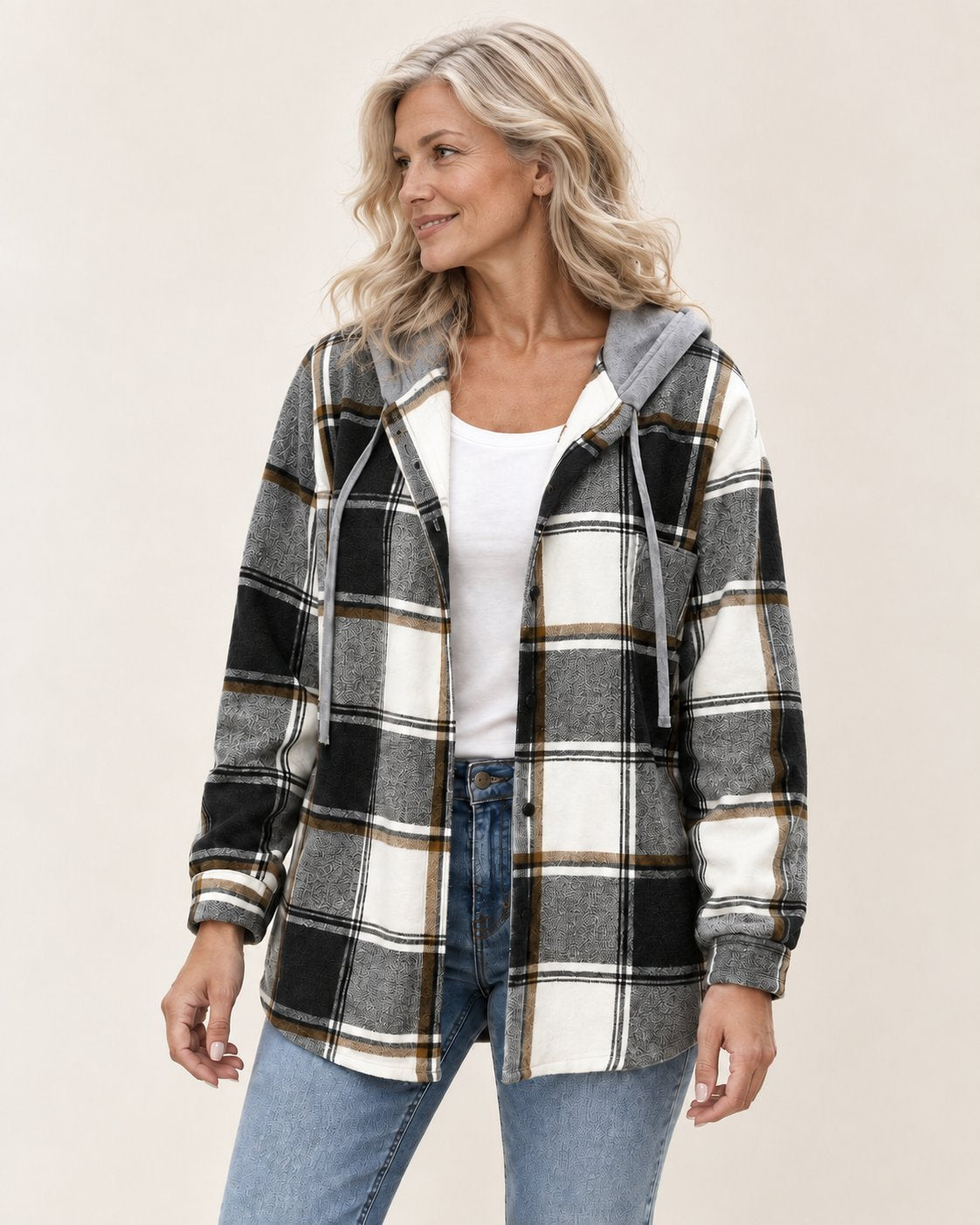 Isabella | Gemusterte Kapuzenjacke