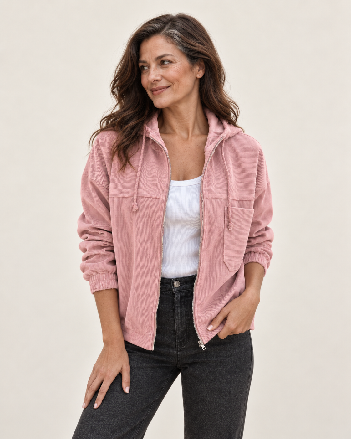 Ella | Kapuzenjacke mit Reißverschluss – Valtor