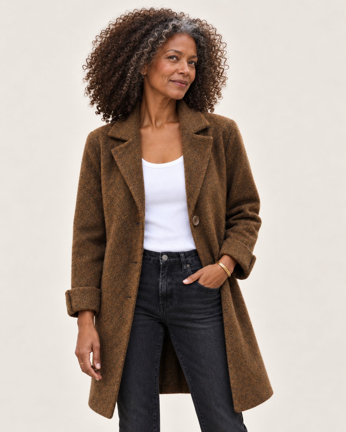 Stella | Jacke mit Reverskragen und Knöpfen