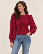 Bianca | Bluse mit Laternenärmeln – Produktansicht