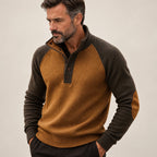 Michael | Rippstrickpullover mit Knopfkragen