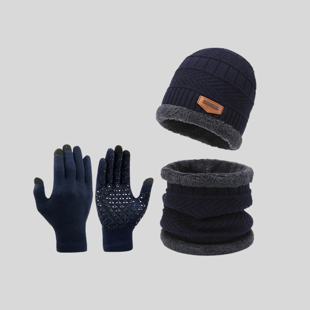 Arvid | Set mit Mütze, Loop und Handschuhen