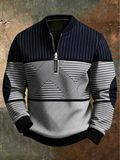 Viktor | Half-Zip-Pullover mit geometrischem Muster