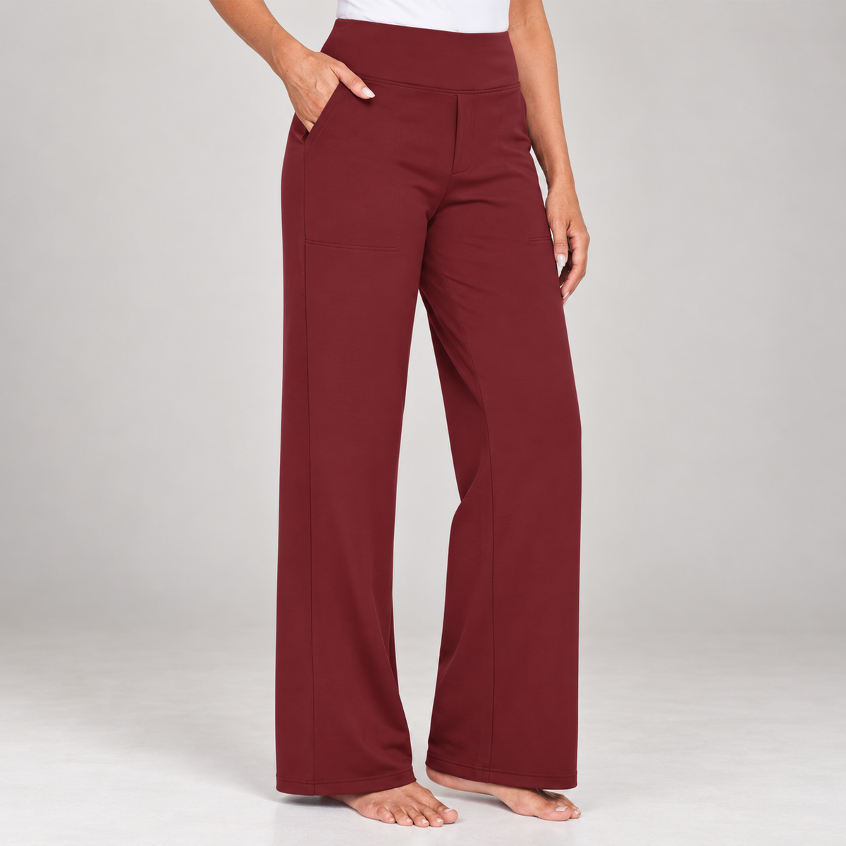 Sanne | Damenhose mit hohem Bund und geradem Bein