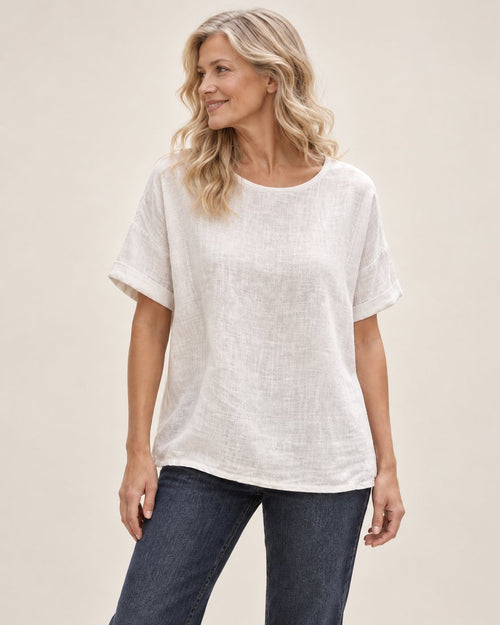Anika | T-Shirt mit Rundhalsausschnitt