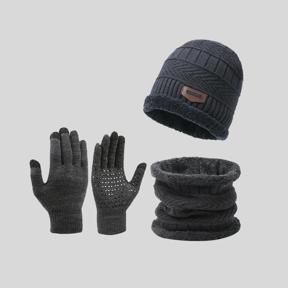 Arvid | Set mit Mütze, Loop und Handschuhen