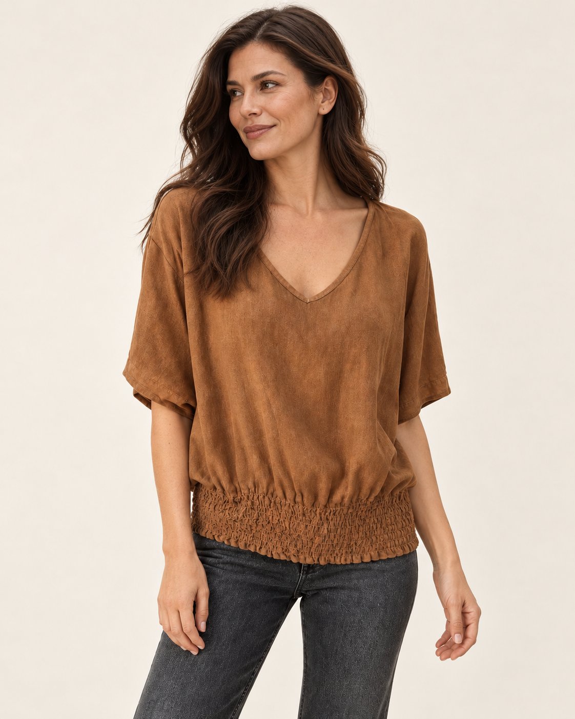 Marie | Bluse mit V-Ausschnitt – Produktansicht