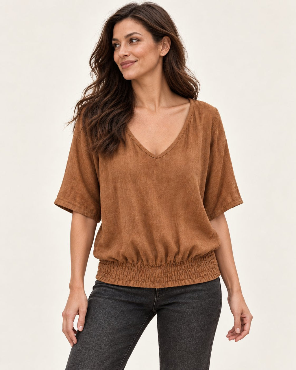 Marie | Bluse mit V-Ausschnitt