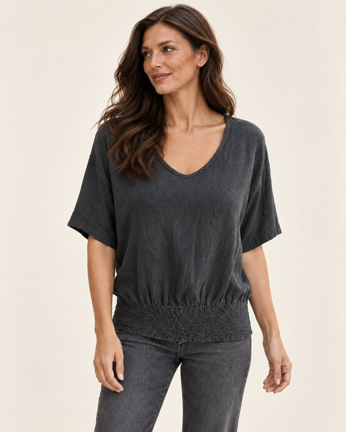 Marie | Bluse mit V-Ausschnitt