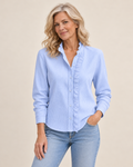 Laura | Bluse mit Rüschendetails – am Valtor-Modell