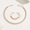 Ingrid | Schmuckset mit Blattmotiv