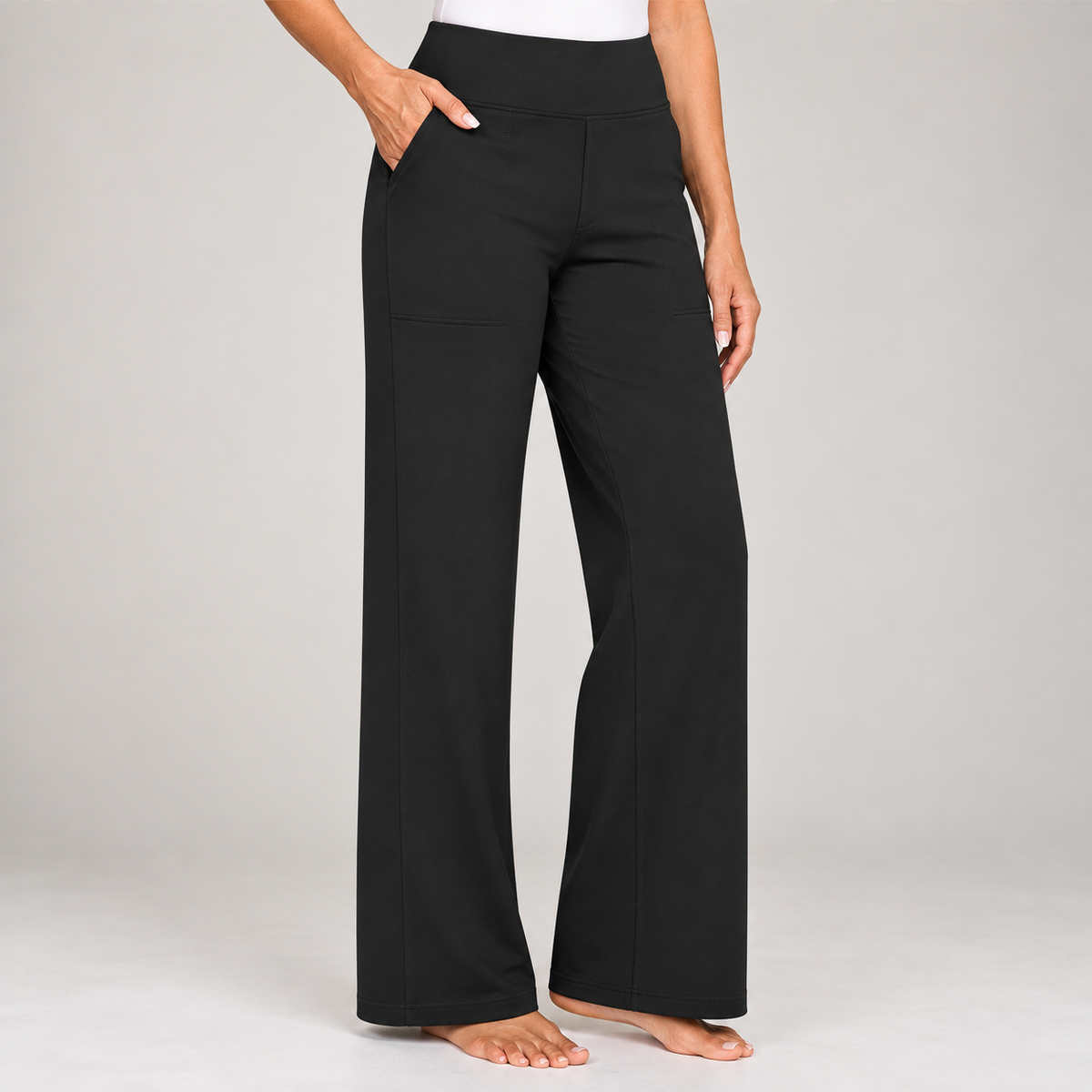 Sanne | Damenhose mit hohem Bund und geradem Bein