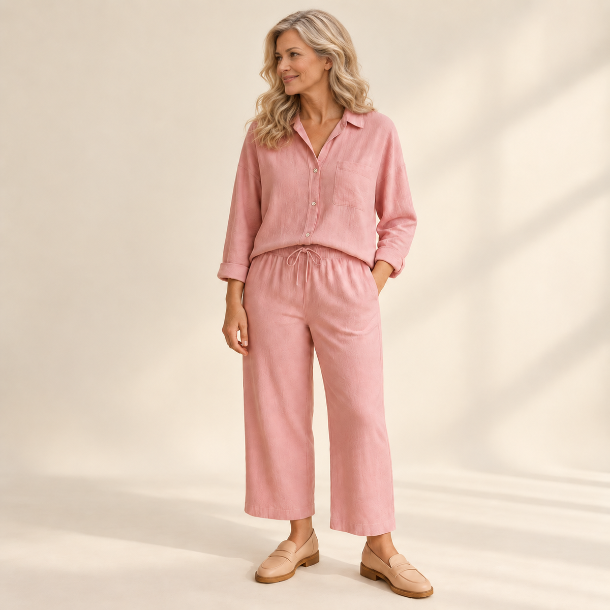 Yvonne | Set aus Bluse und weiter Hose