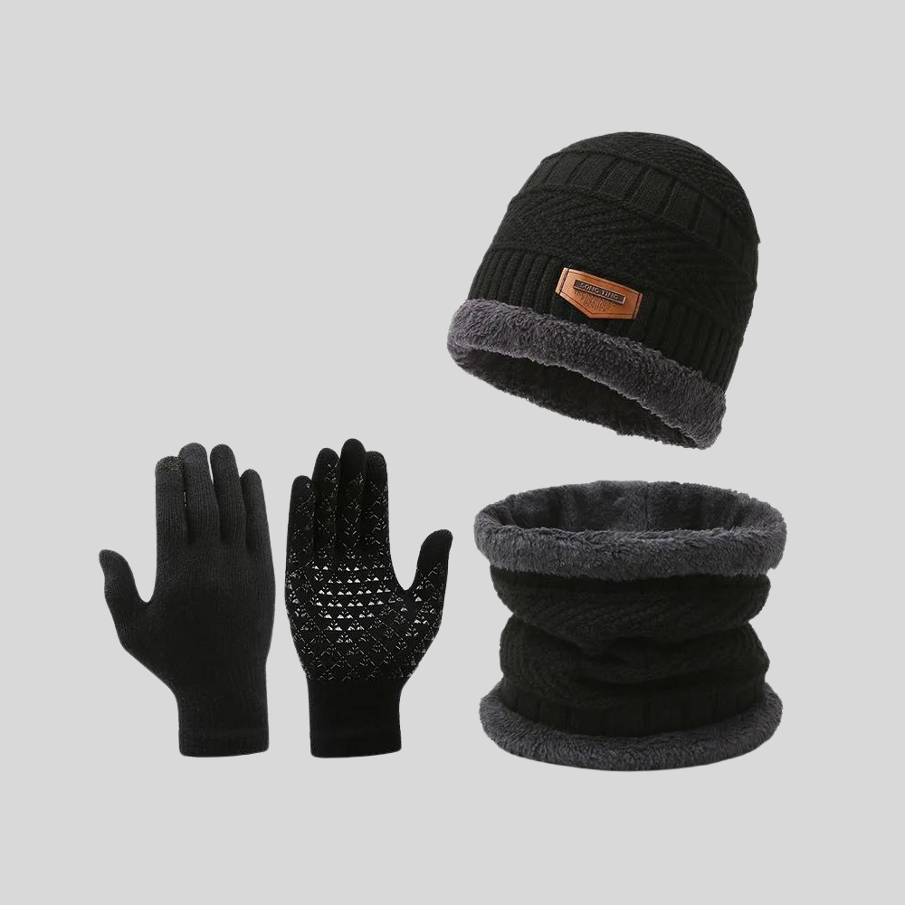 Arvid | Set mit Mütze, Loop und Handschuhen