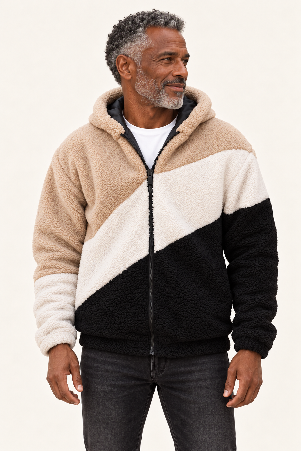 Oliver | Kapuzenjacke mit Farbblöcken – am Valtor-Modell