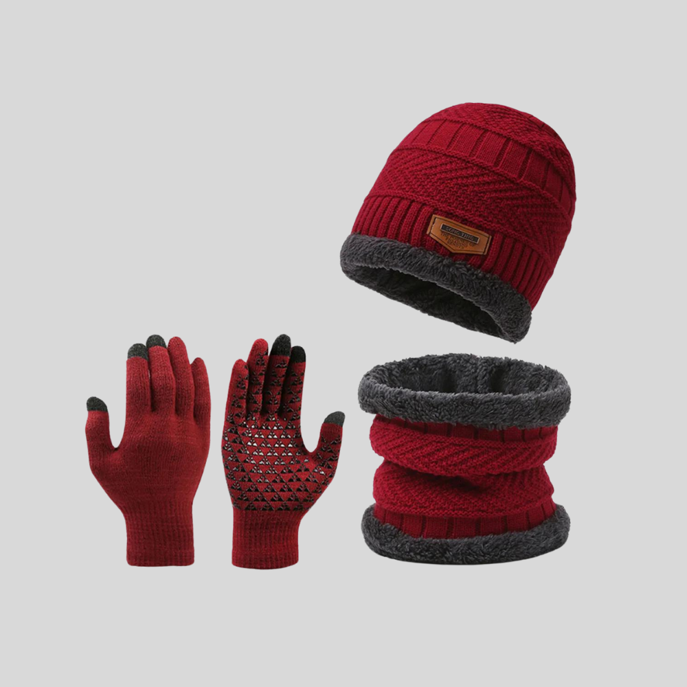 Arvid | Set mit Mütze, Loop und Handschuhen