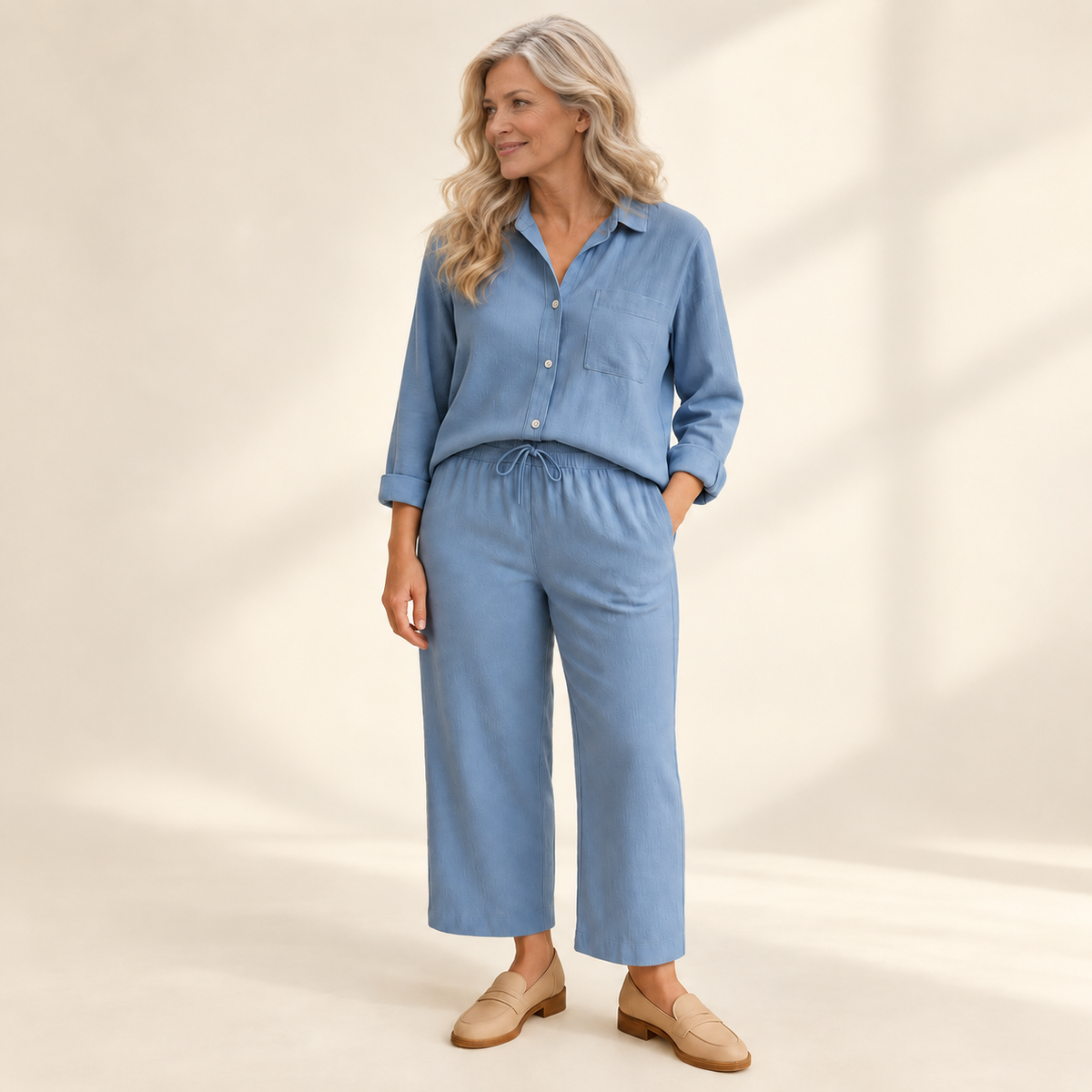 Yvonne | Set aus Bluse und weiter Hose