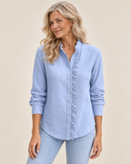 Laura | Bluse mit Rüschendetails – Produktansicht
