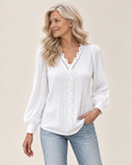 Maria | Bluse mit Spitzendetails