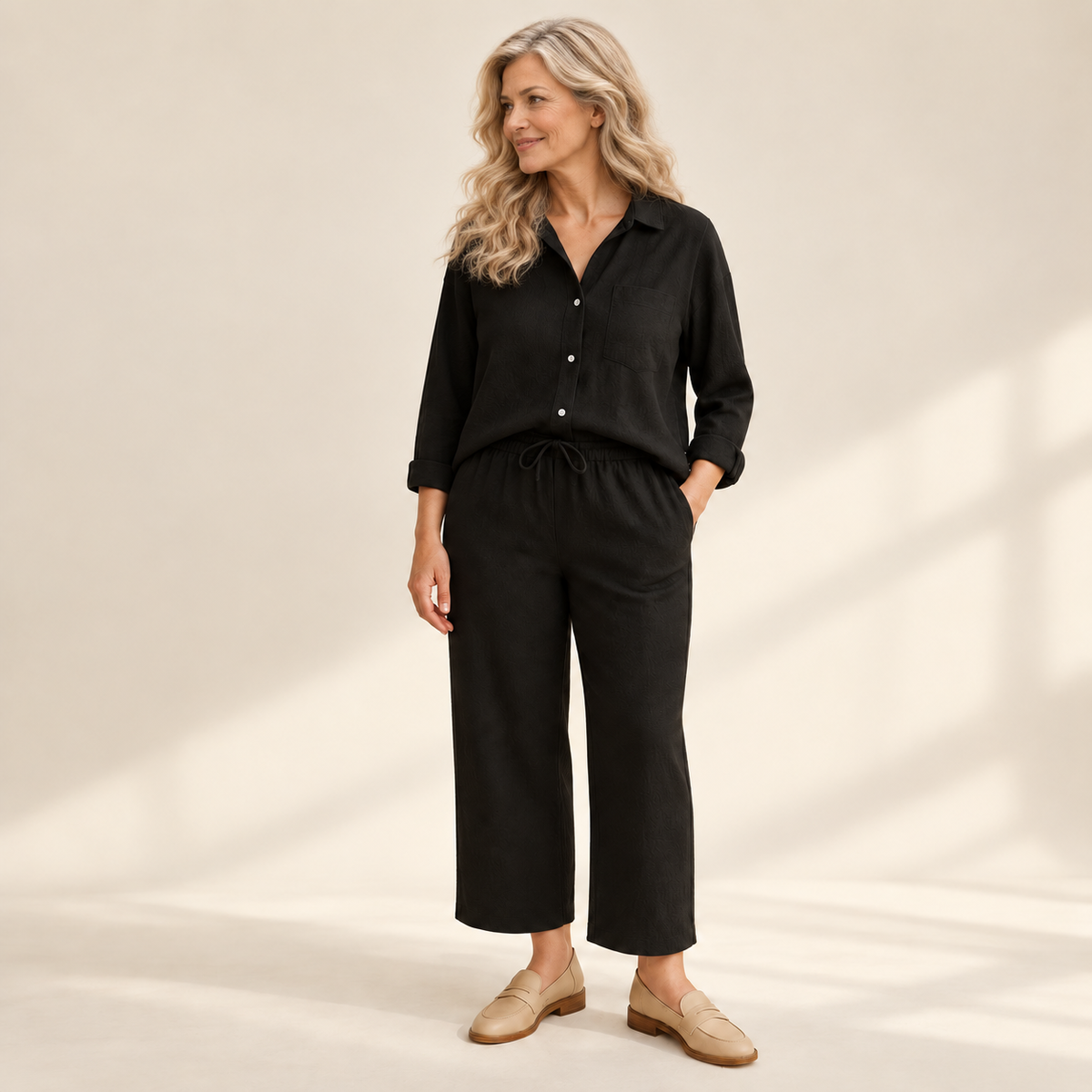 Yvonne | Set aus Bluse und weiter Hose