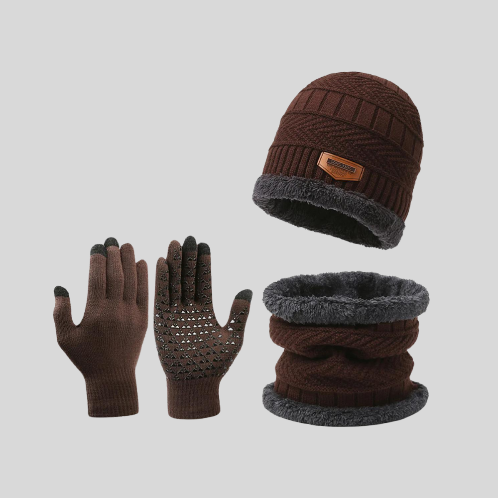 Arvid | Set mit Mütze, Loop und Handschuhen