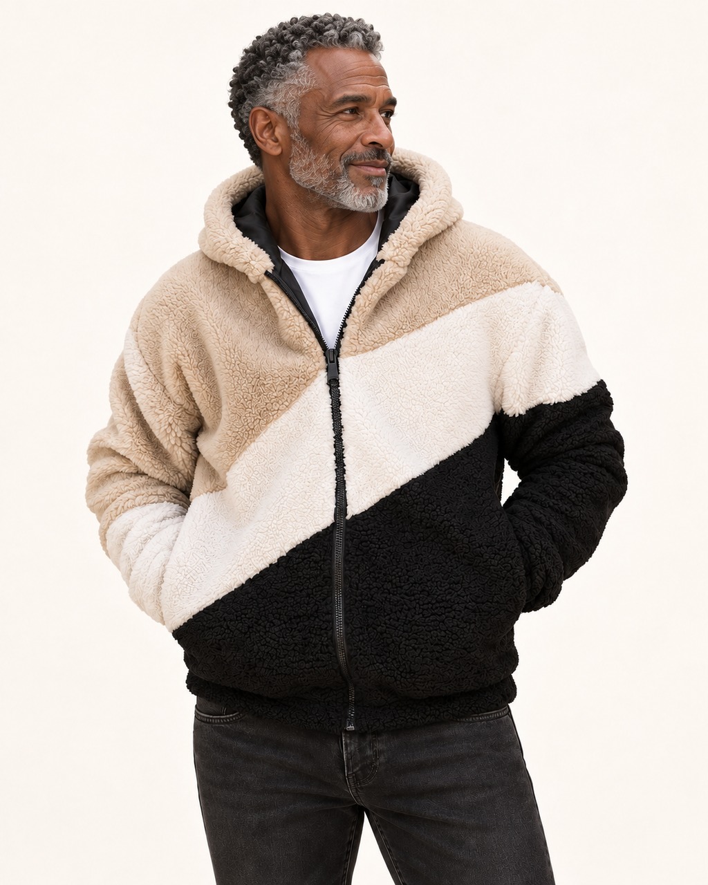 Oliver | Kapuzenjacke mit Farbblöcken