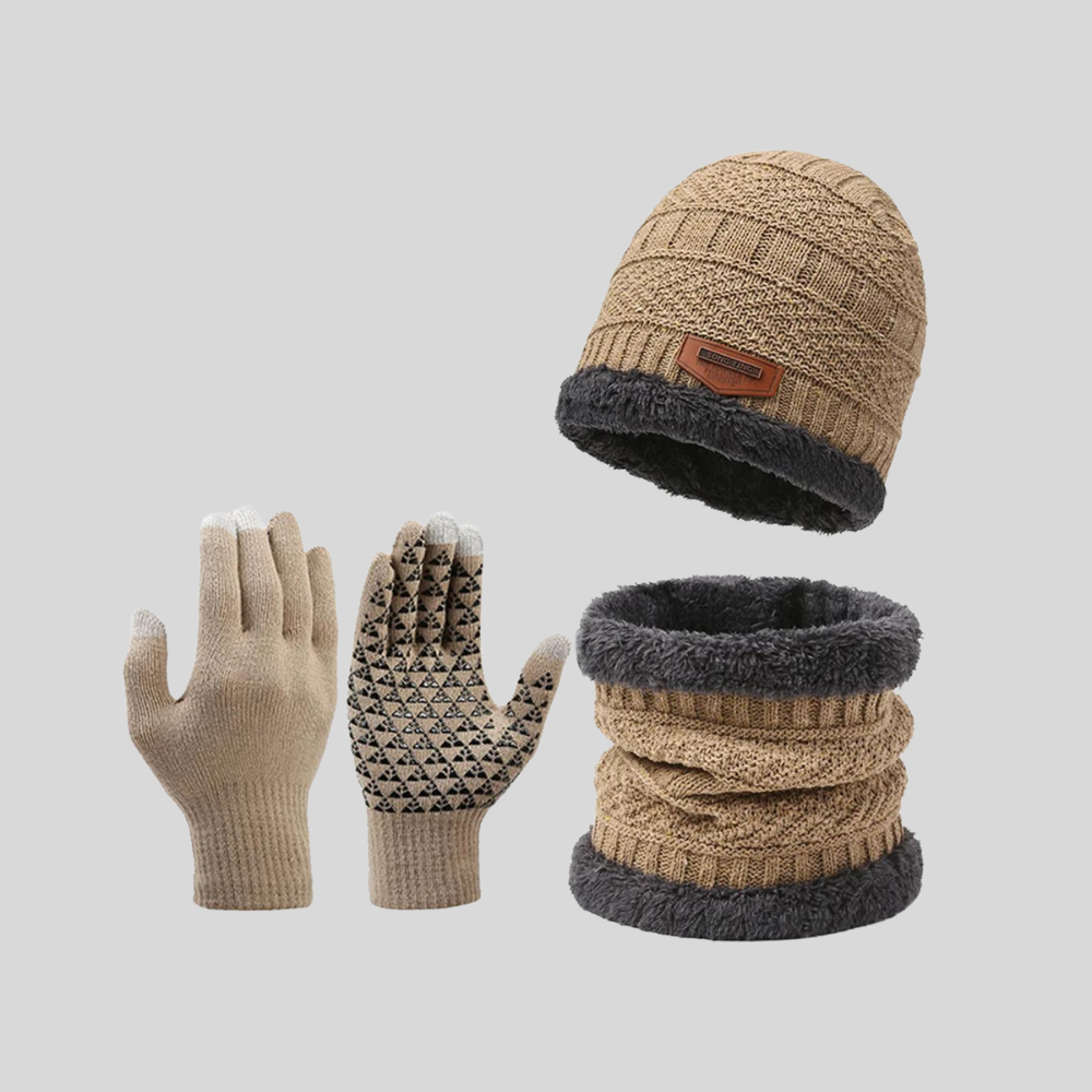 Arvid | Set mit Mütze, Loop und Handschuhen