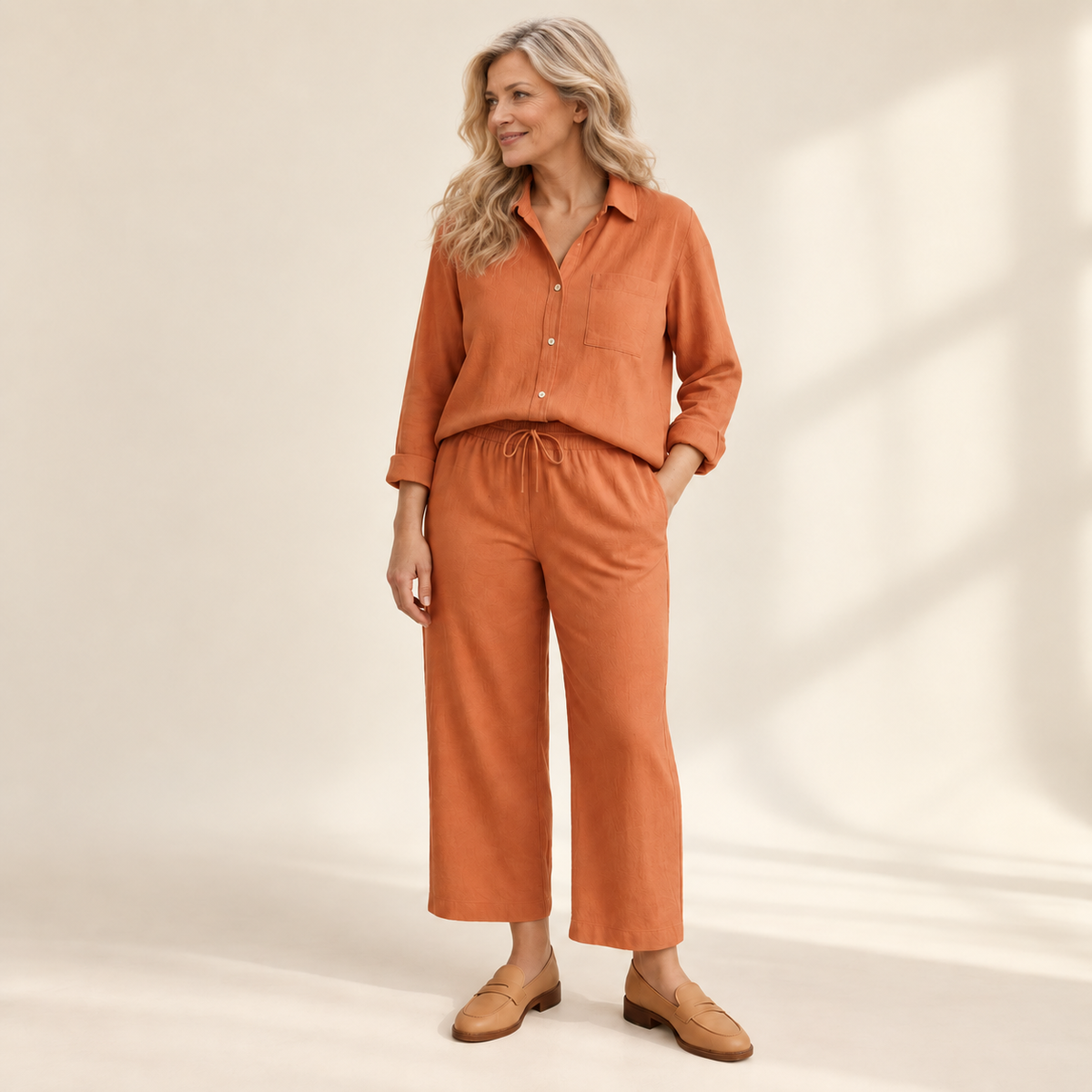 Yvonne | Set aus Bluse und weiter Hose