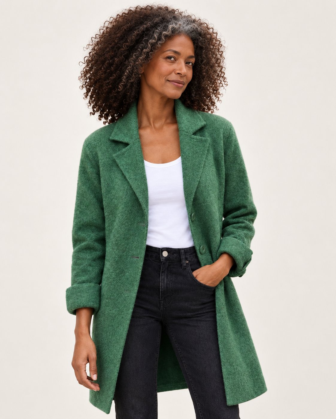 Stella | Jacke mit Reverskragen und Knöpfen