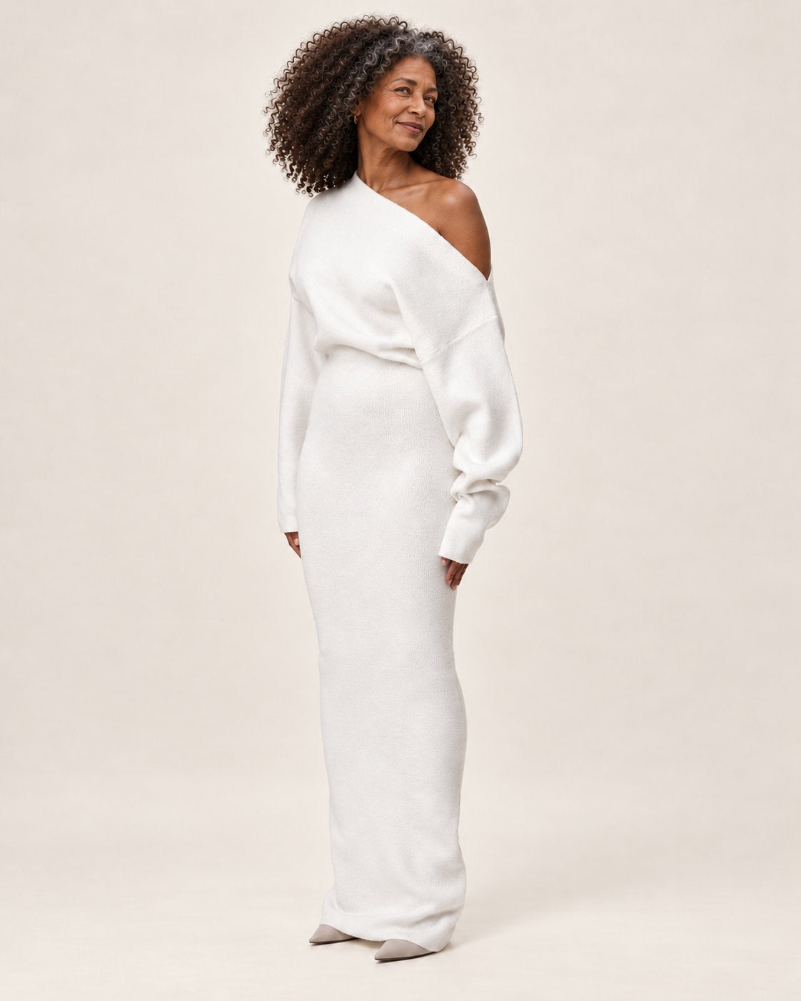 Luisa | Schulterfreies Kleid – Valtor Modell F55