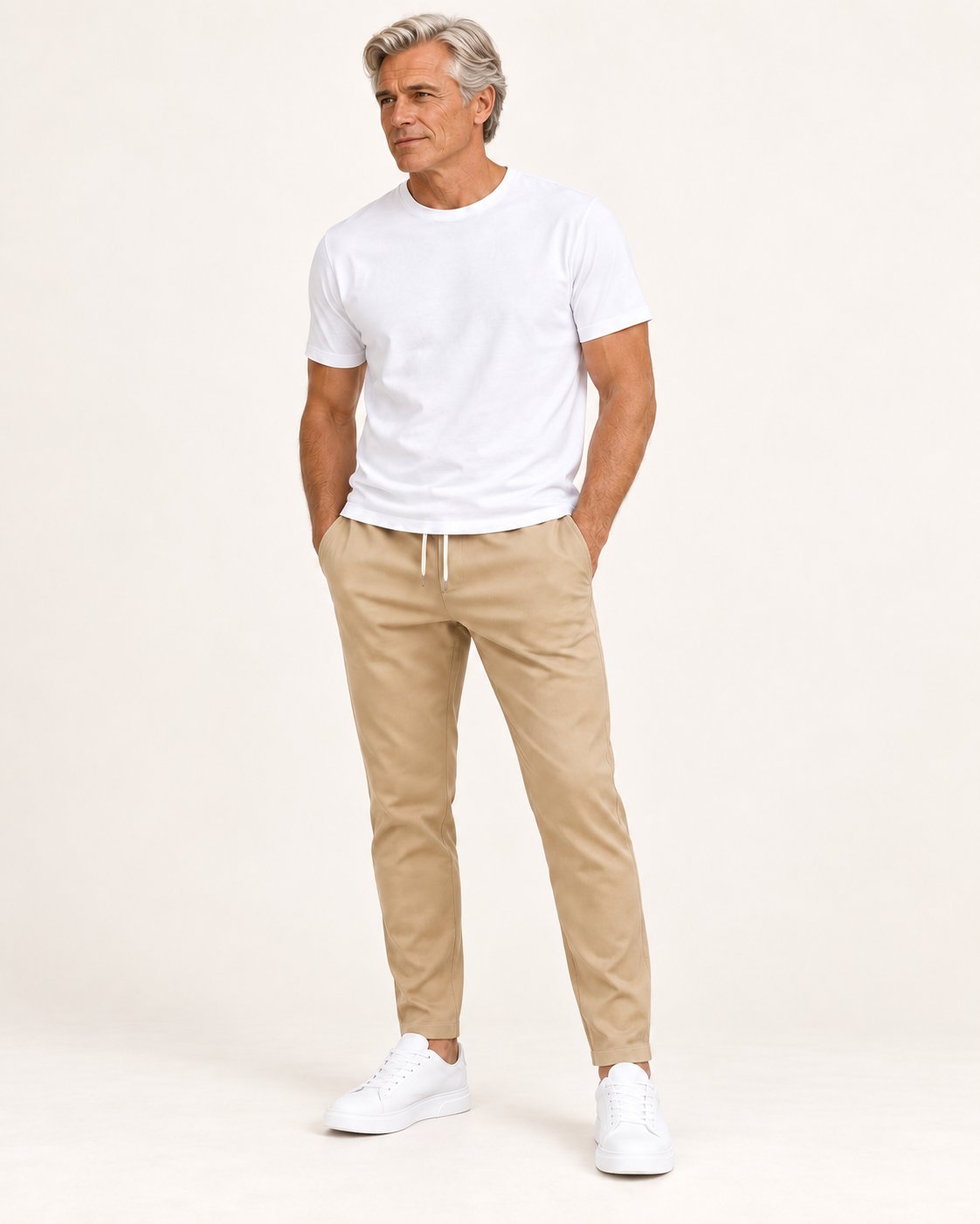Hadrian | Schmale Hose mit elastischem Bund