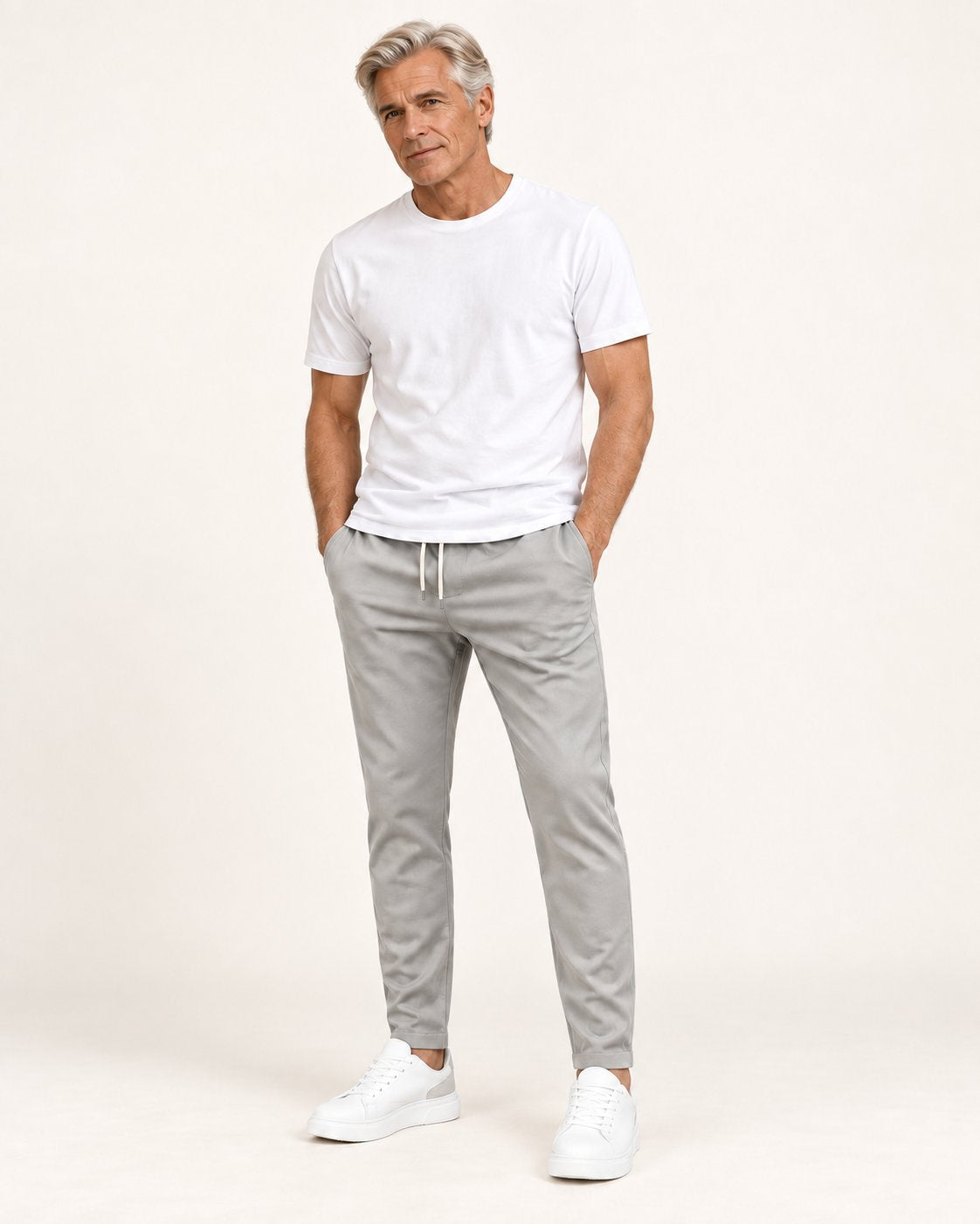 Hadrian | Schmale Hose mit elastischem Bund