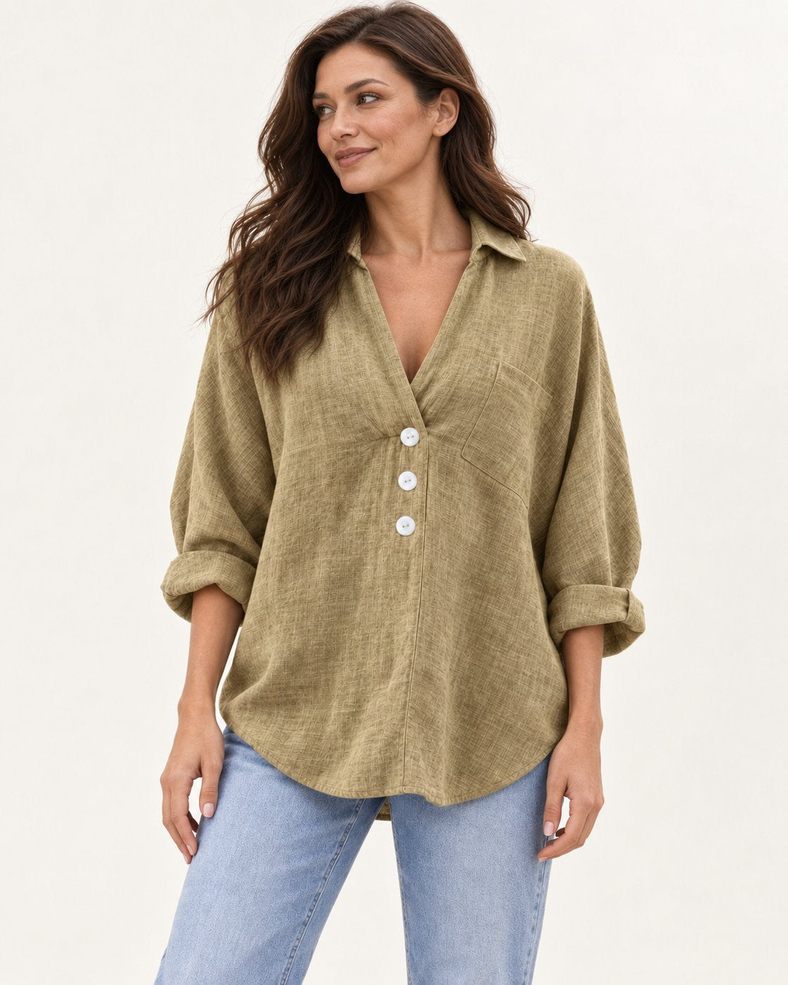Tina | Bluse mit Knopfleiste