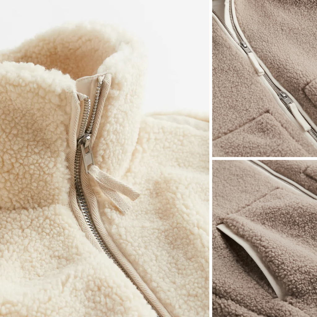 Anastasia | Teddyjacke mit Stehkragen