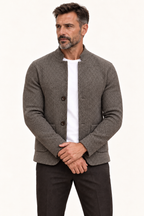 Caleb | Strukturierter Cardigan – am Valtor-Modell