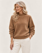 Lene | Lockerer Pullover mit Stehkragen