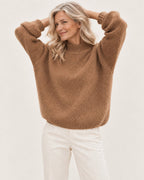 Lene | Lockerer Pullover mit Stehkragen