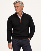 Sven – Pullover mit Reißverschlusskragen, getragen von einem älteren Valtor-Modell