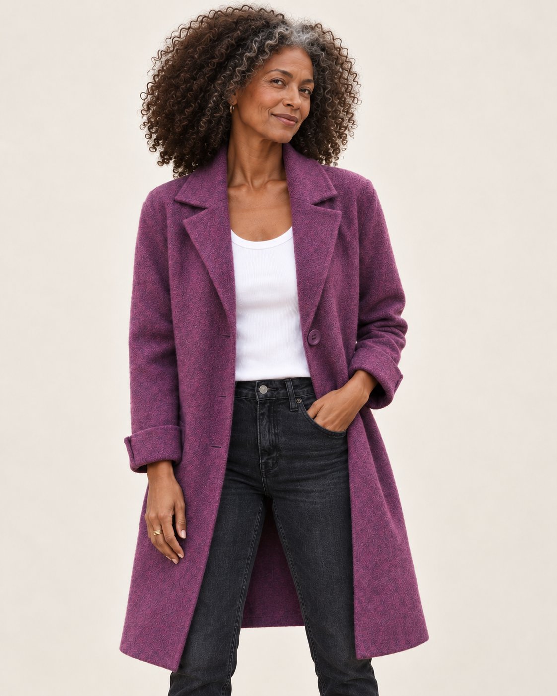 Stella | Jacke mit Reverskragen und Knöpfen