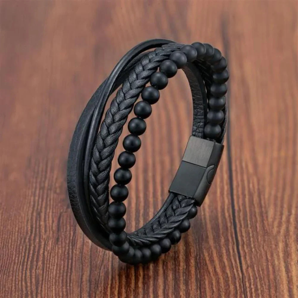 Ulf | Mehrreihiges Armband mit Perlen