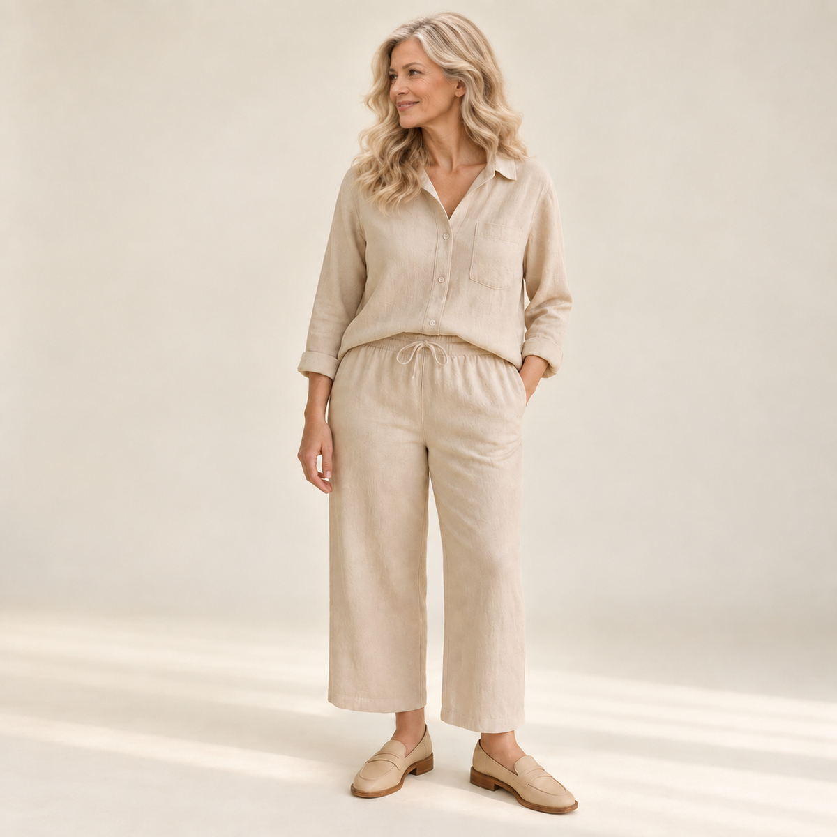 Yvonne | Set aus Bluse und weiter Hose