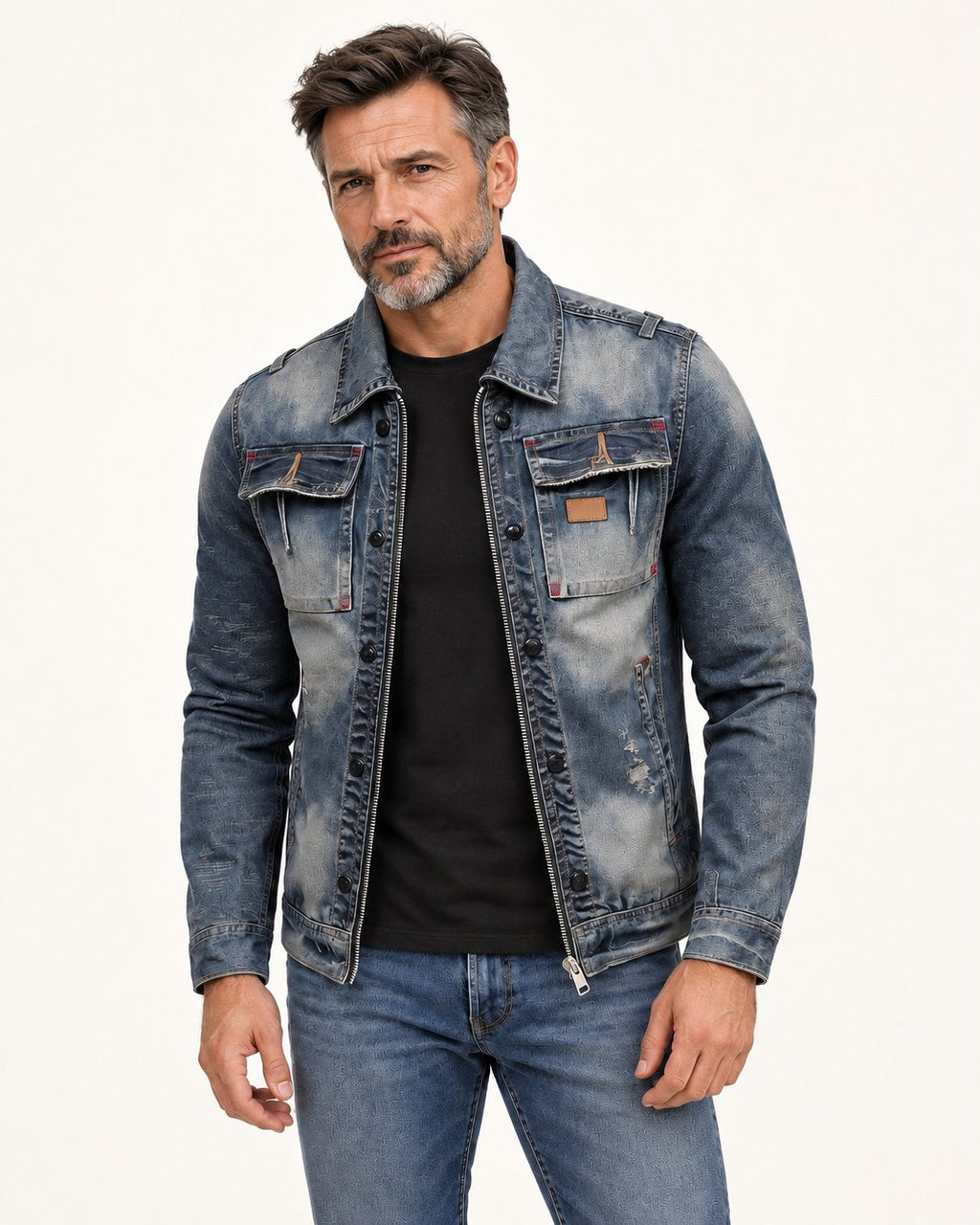 Matthias | Jeansjacke mit Brusttaschen